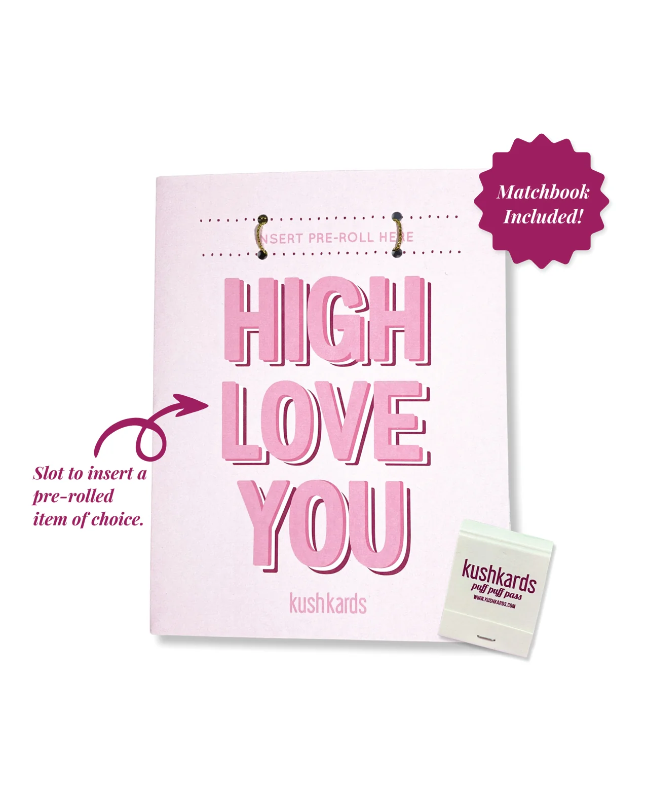 High Love You Greeting Card w/Matchbook - Image 2