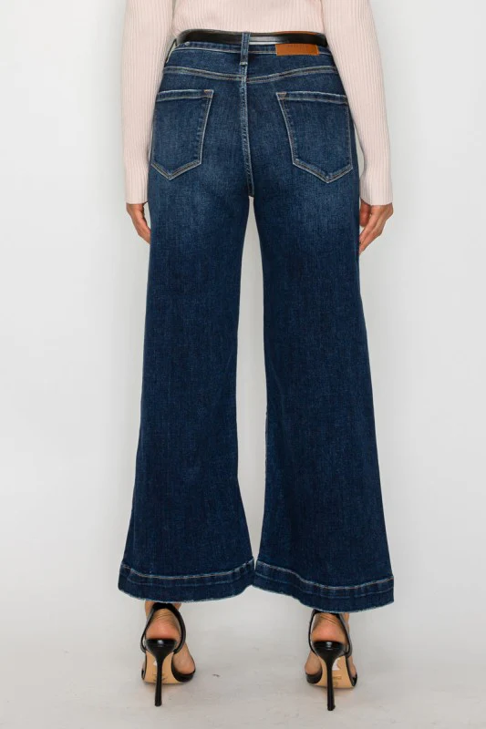 HIGH RISE CROPPED PALAZZO JEANS - Image 6
