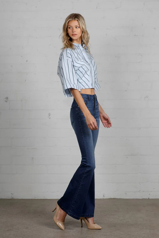 High Rise Wider Flare Jeans - Image 6