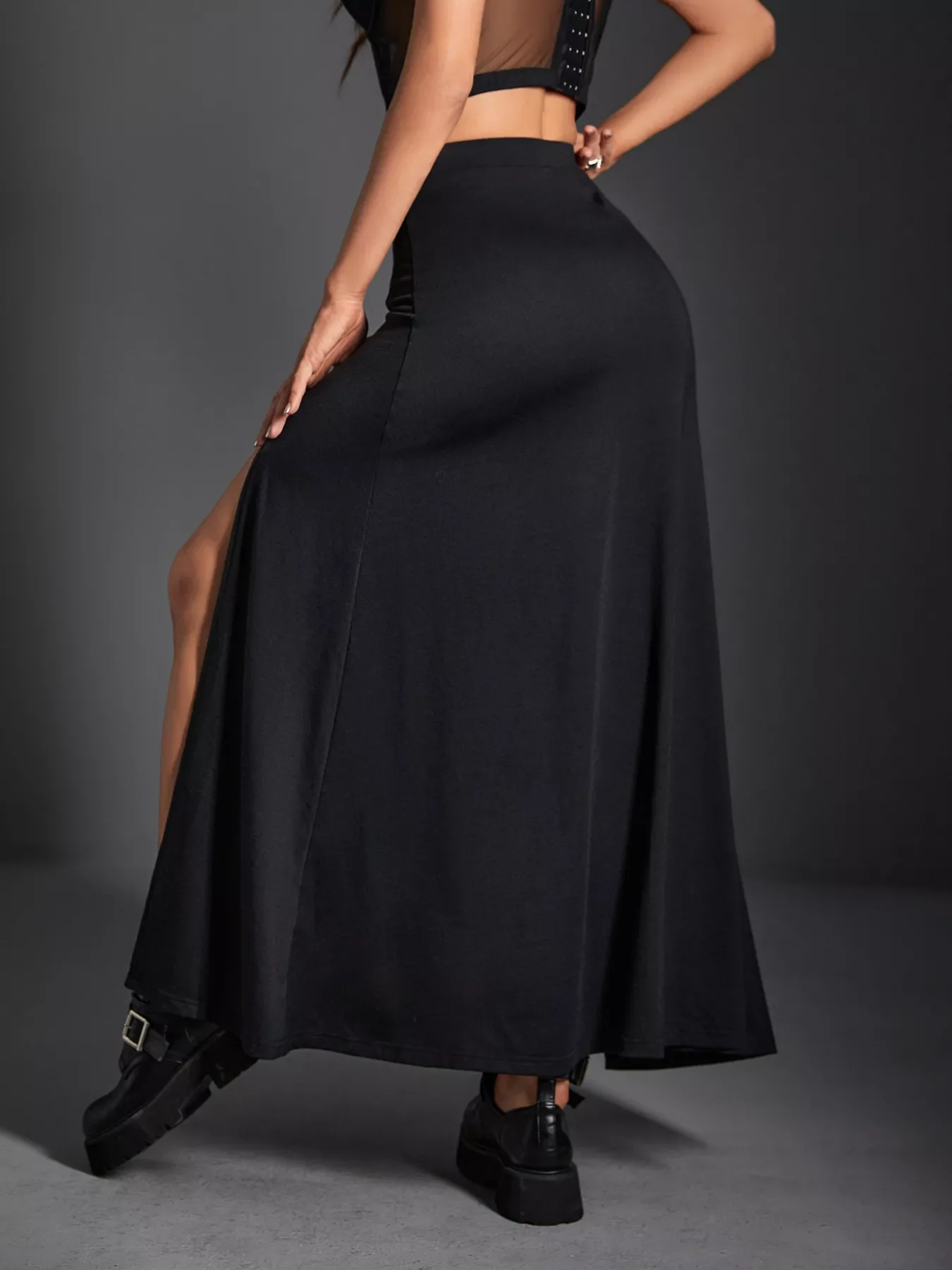 High Waist Slit Skirt - Image 6