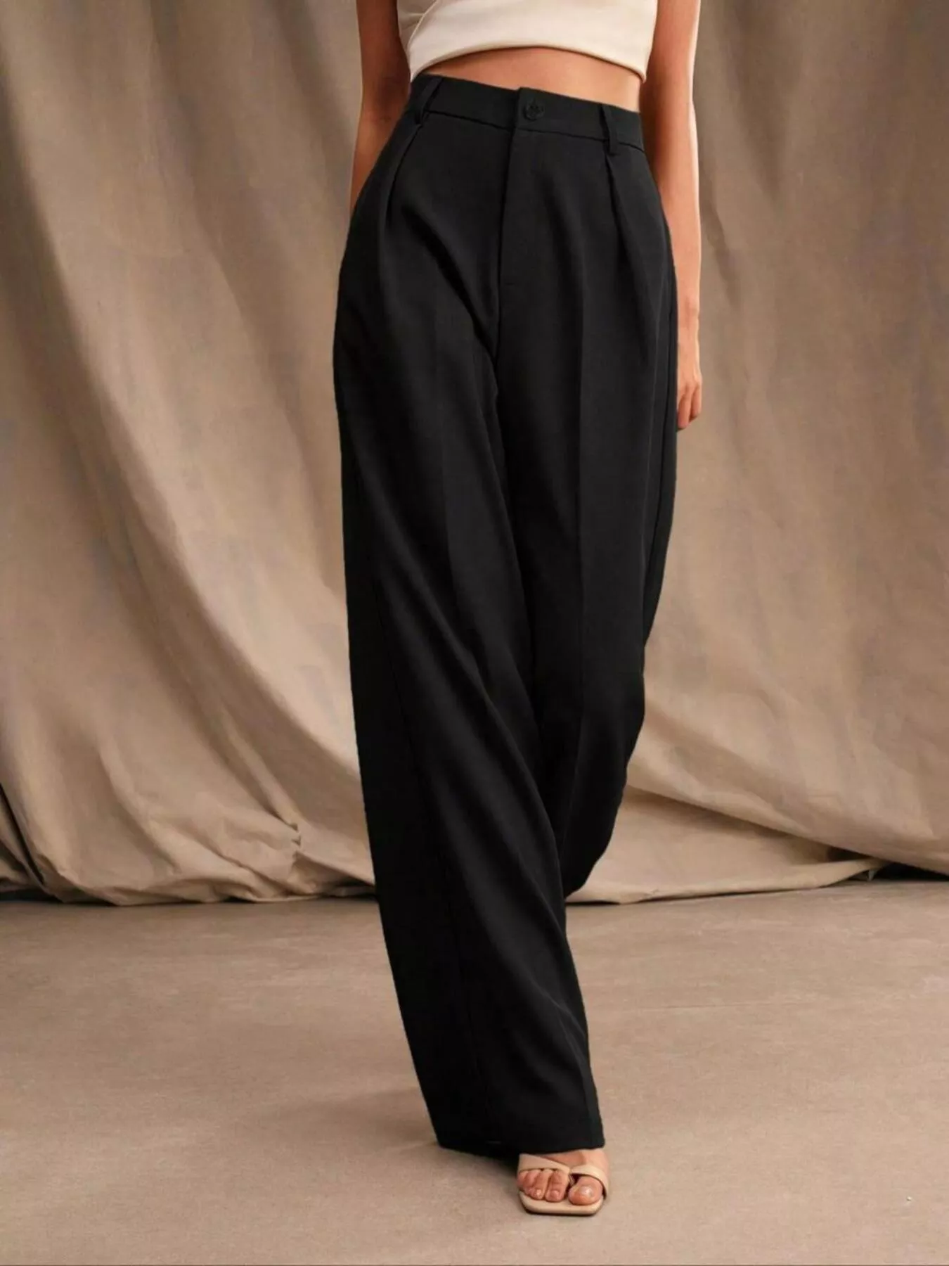 High-Waisted Wide-Leg Pants - Image 2