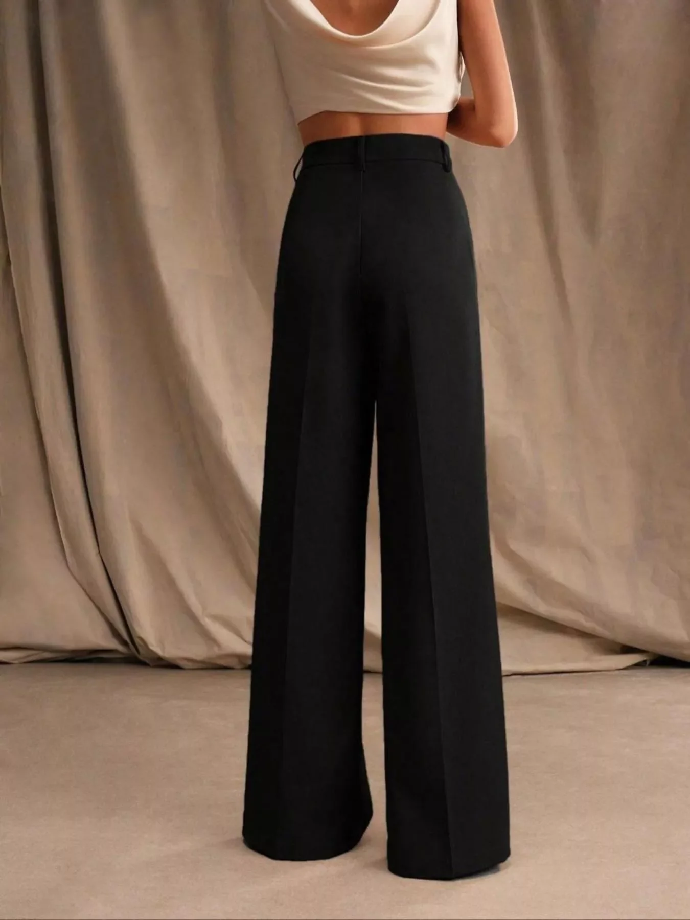 High-Waisted Wide-Leg Pants - Image 4