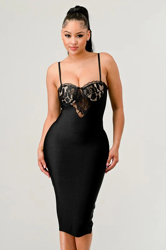 HOLIDAY COLLECTION COCKTAIL HOUR MIDI DRESS - Image 3