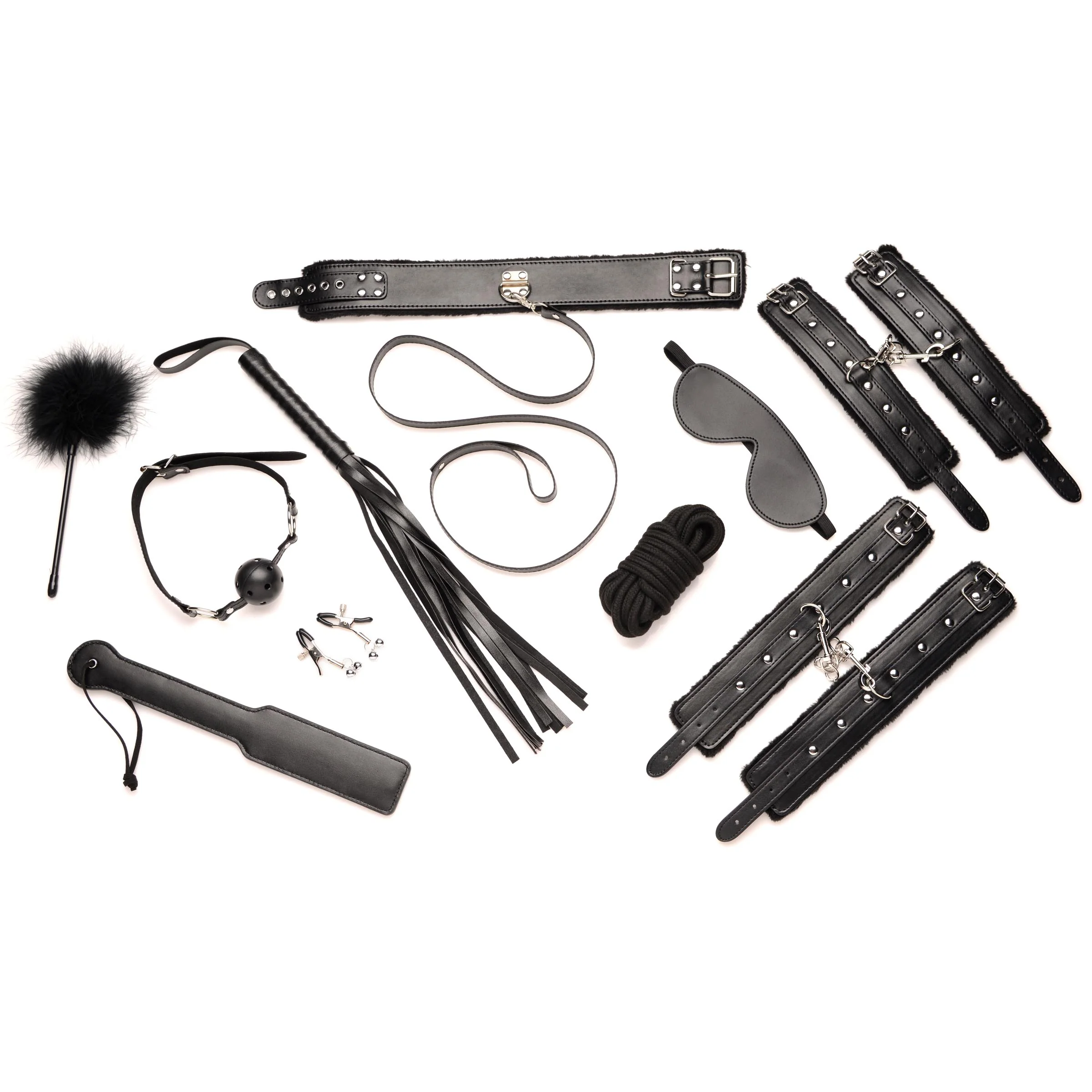 Hook Up 10 Piece Plush Bondage Set - Image 5