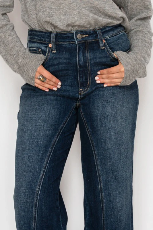 HYBRID STRETCH RIPPED RELAXED FLARE JEANS - Image 7