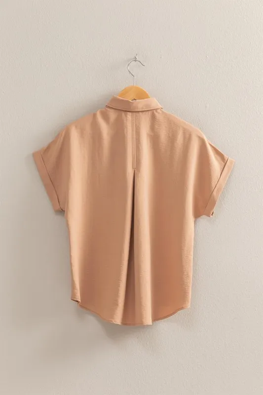 HYFVE Button Down Collared Neck Short Sleeve Shirt - Image 2