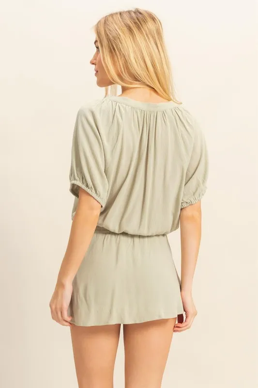 HYFVE Drawstring Hem Short Sleeve Top and Skort Set - Image 3