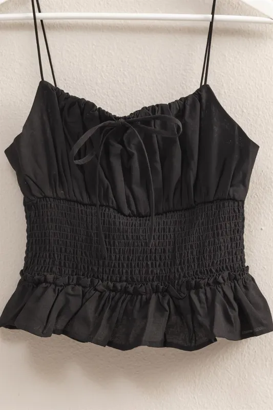 HYFVE Poplin Smocked Waist Summery Cami Top - Image 4