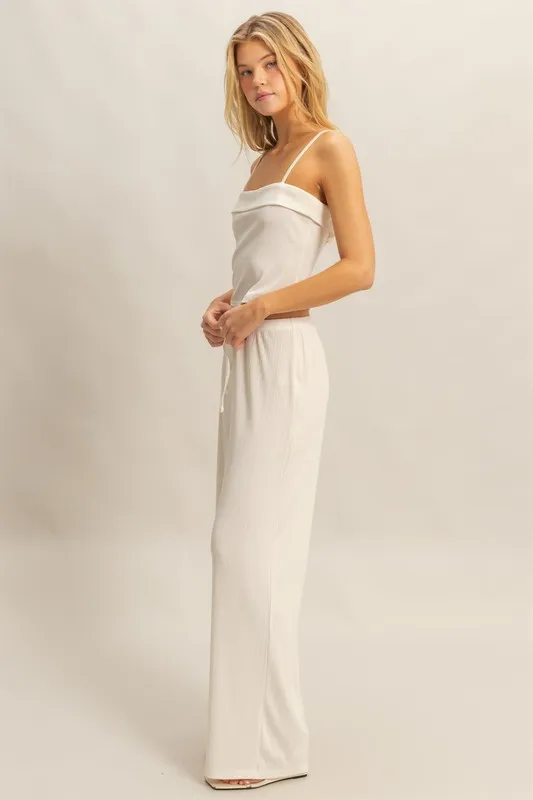 HYFVE Rib Knit Cami Top and Pants Set - Image 2