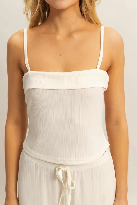 HYFVE Rib Knit Cami Top and Pants Set - Image 4