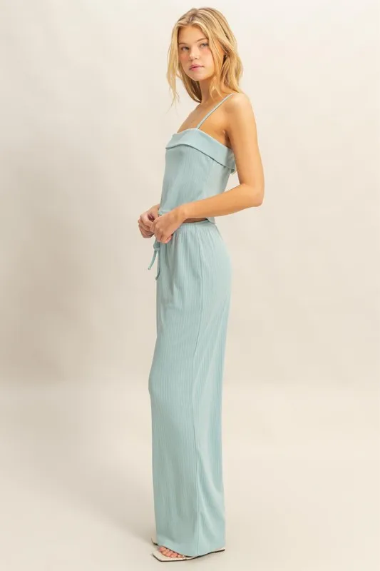 HYFVE Rib Knit Cami Top and Pants Set - Image 2