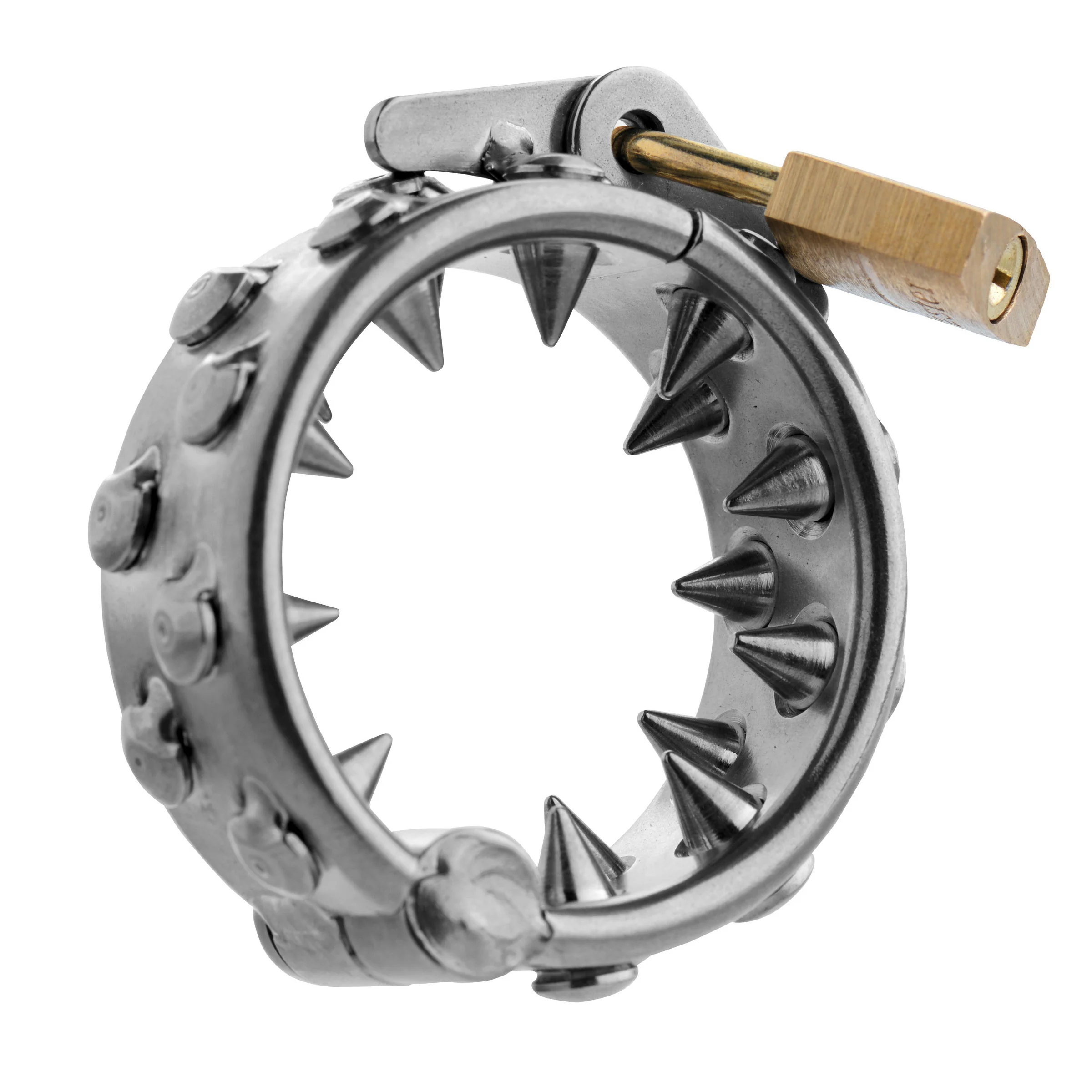 Impaler Locking Cbt Ring With Spikes - Image 3