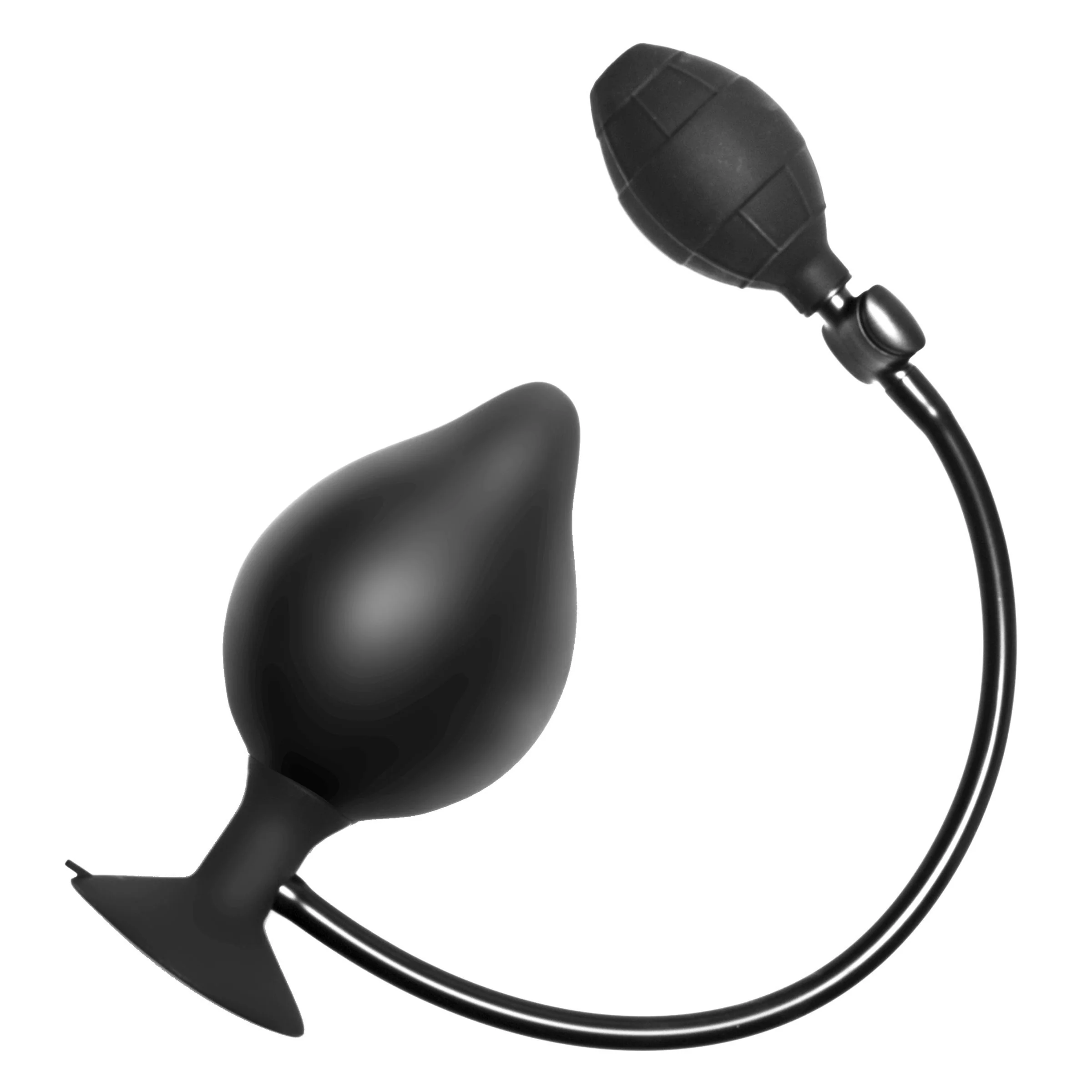Inflatable Silicone Suction Cup Butt Plug - Image 2