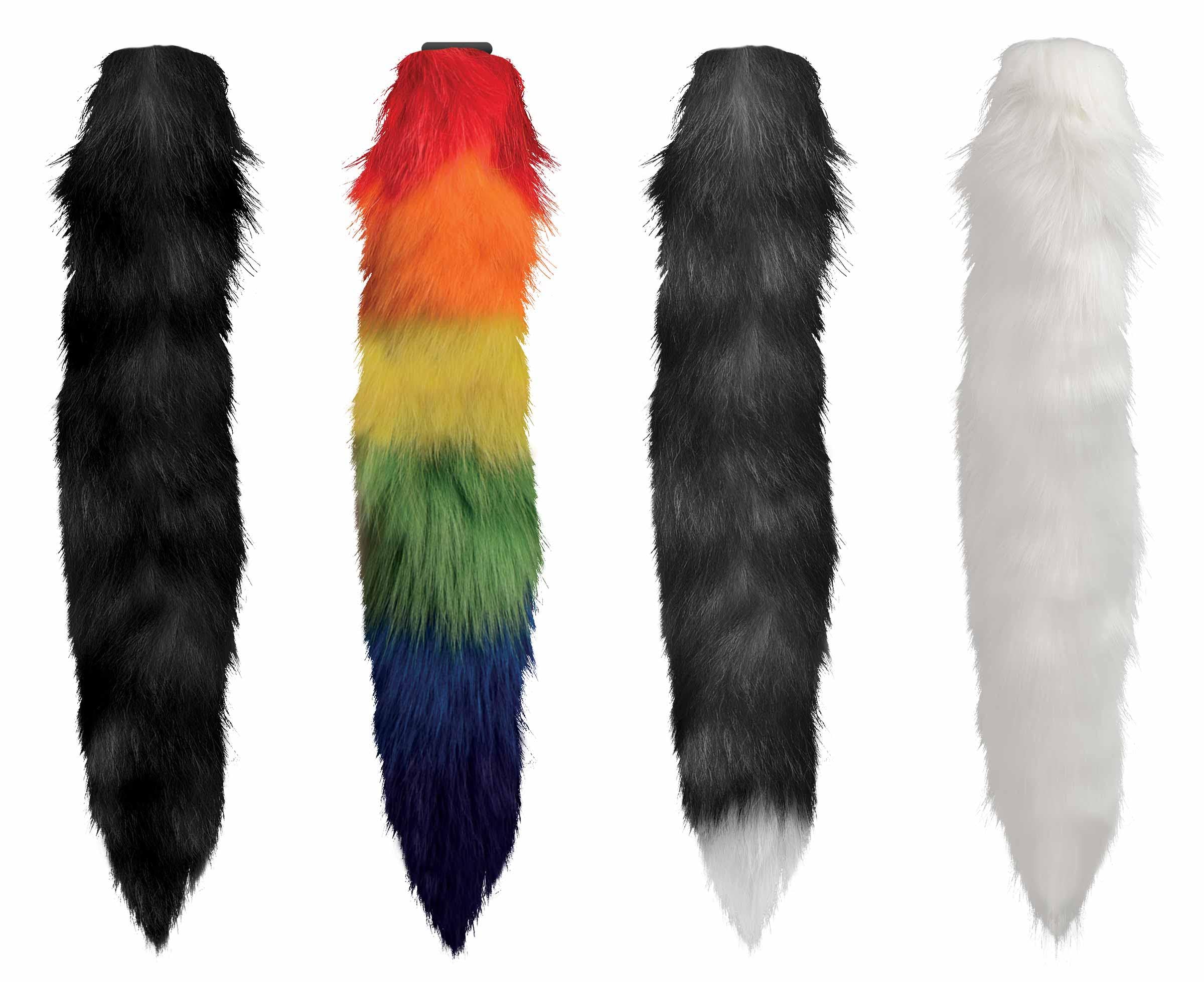 Interchangeable Rainbow Fox Tail - Image 6
