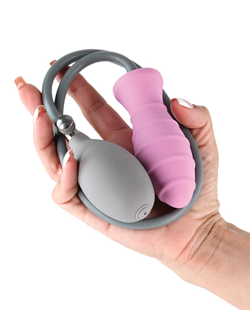 INYA Inflataplay Inflatable Anal Plug - Pink - Image 3