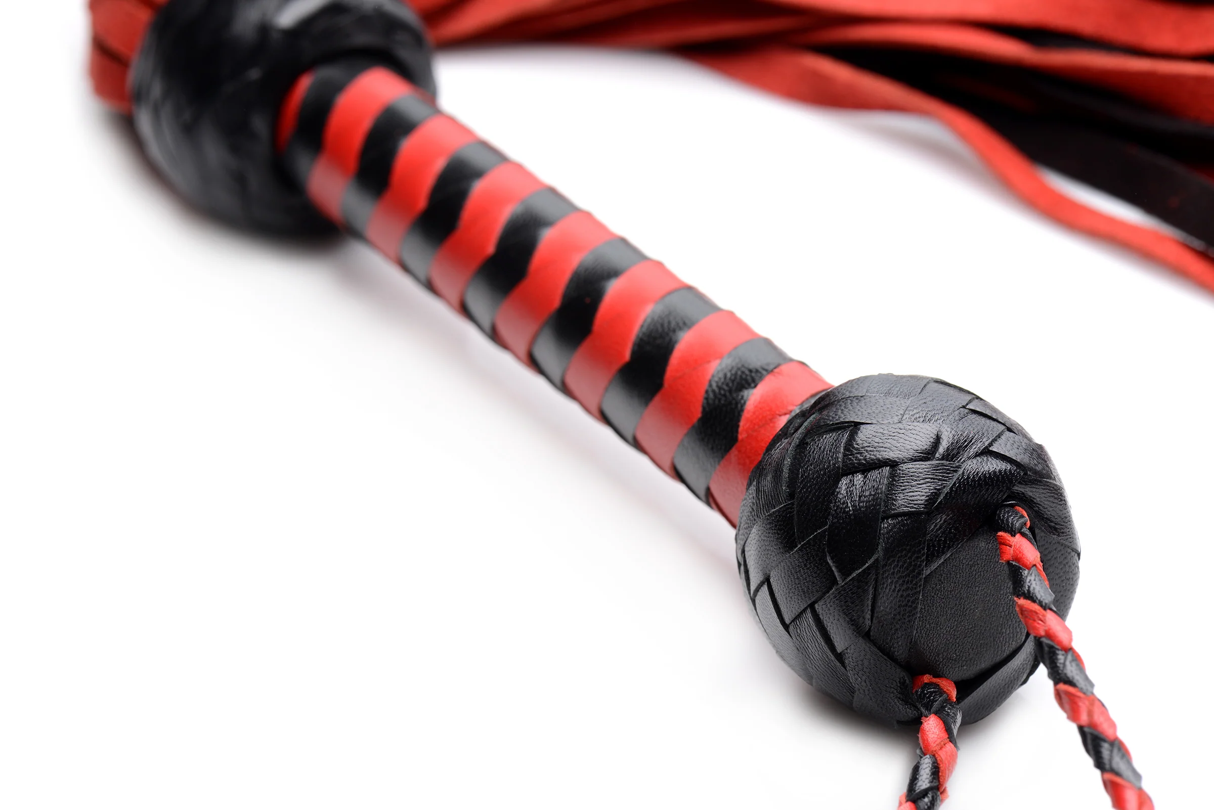 Isabella Sinclaire Black And Red Suede Flogger - Image 3