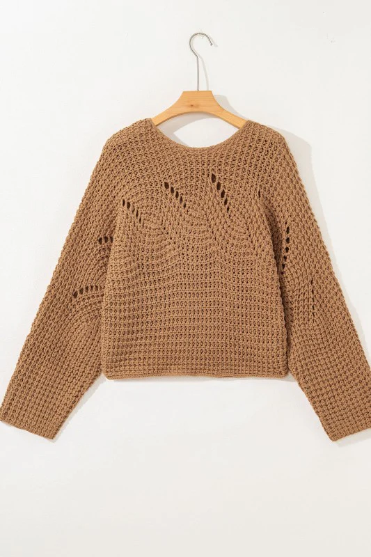 Ivy Sleeve Loose Pullover Sweater - Image 10