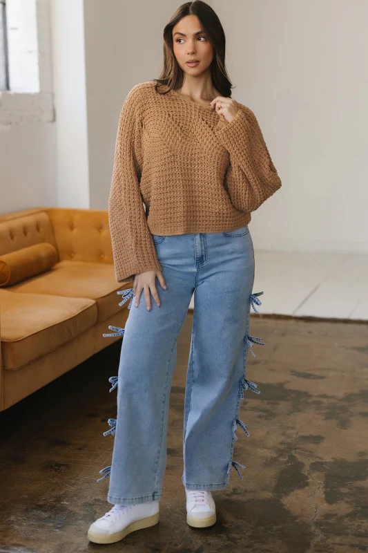 Ivy Sleeve Loose Pullover Sweater - Image 7