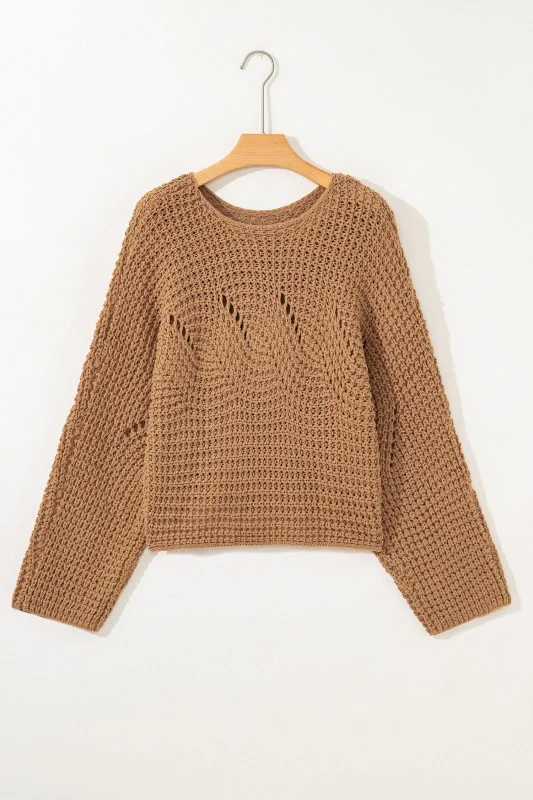 Ivy Sleeve Loose Pullover Sweater - Image 9