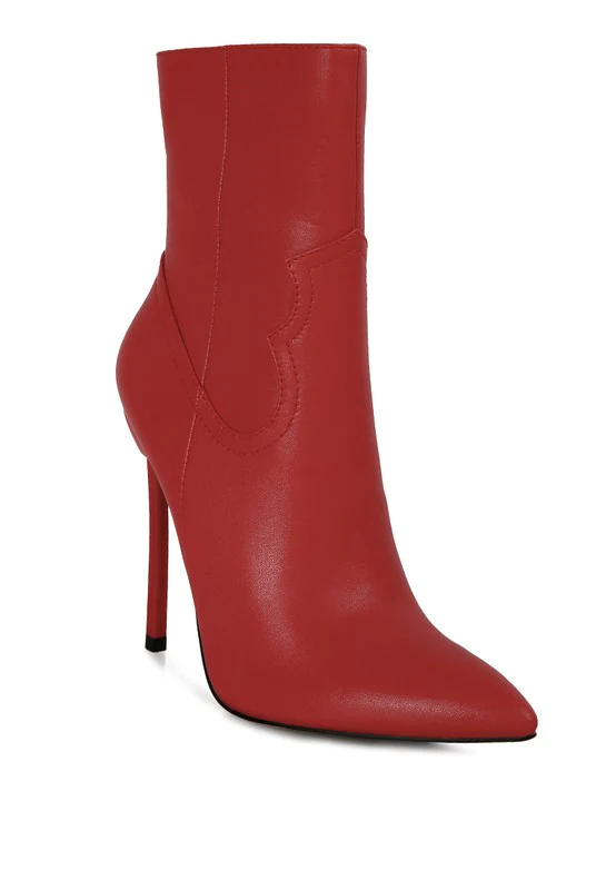 JENNER High Heel Cowgirl Ankle Boot - Image 12