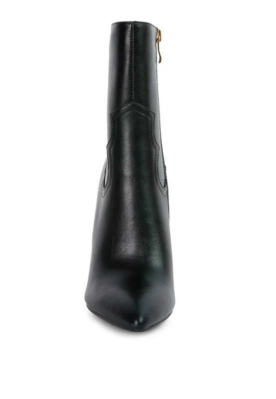 JENNER High Heel Cowgirl Ankle Boot - Image 5