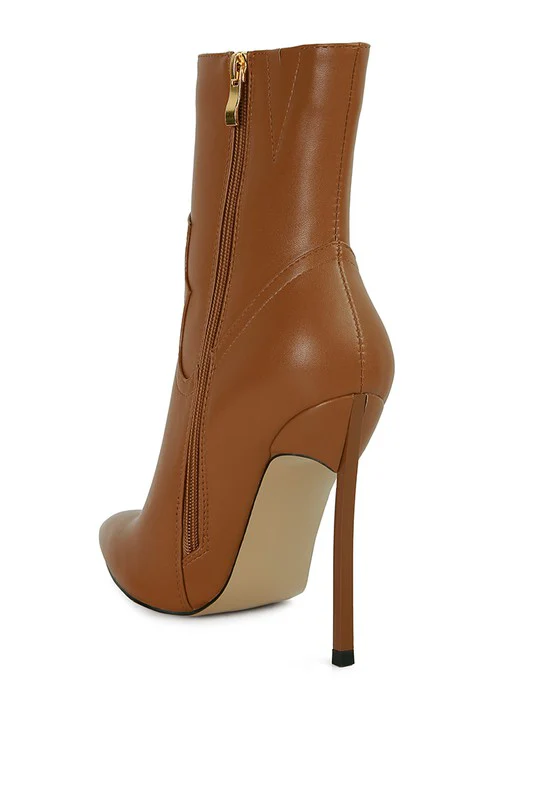 JENNER High Heel Cowgirl Ankle Boot - Image 8