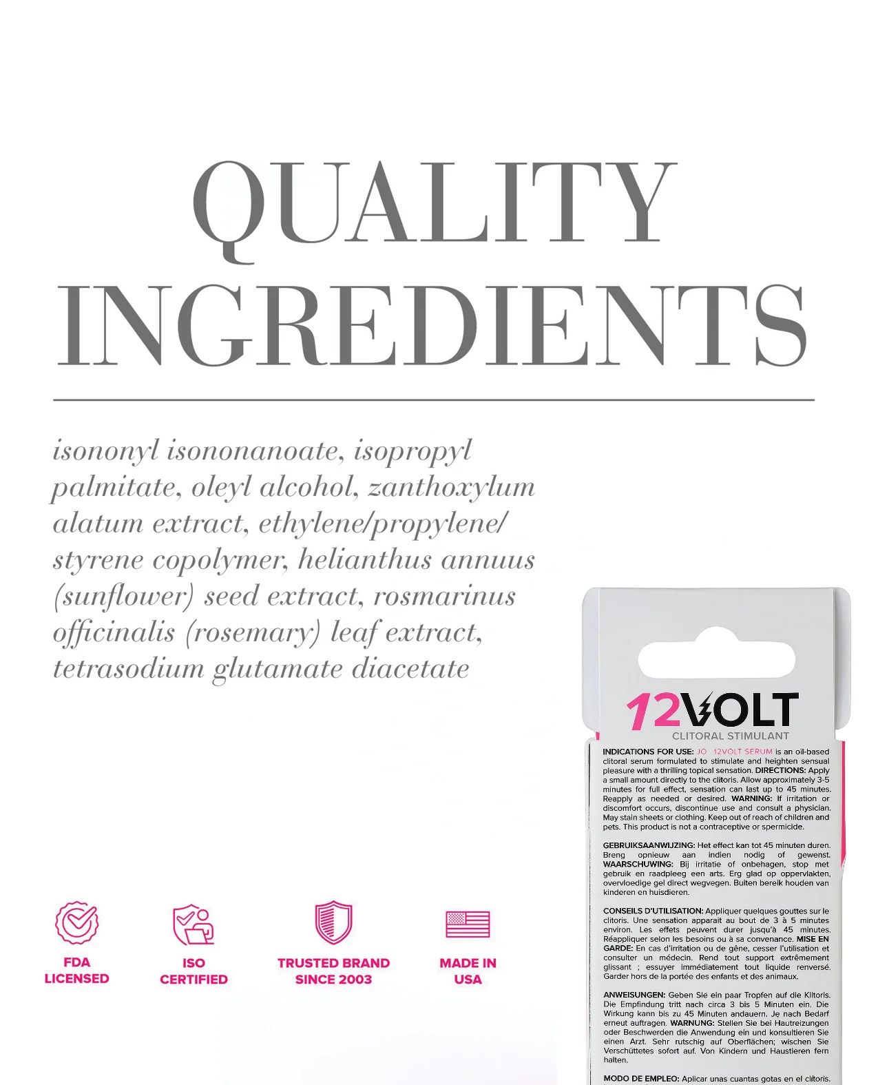 JO 12 Volt Clitoral Stimulant - Original Stimulant 0.34 oz - Image 2
