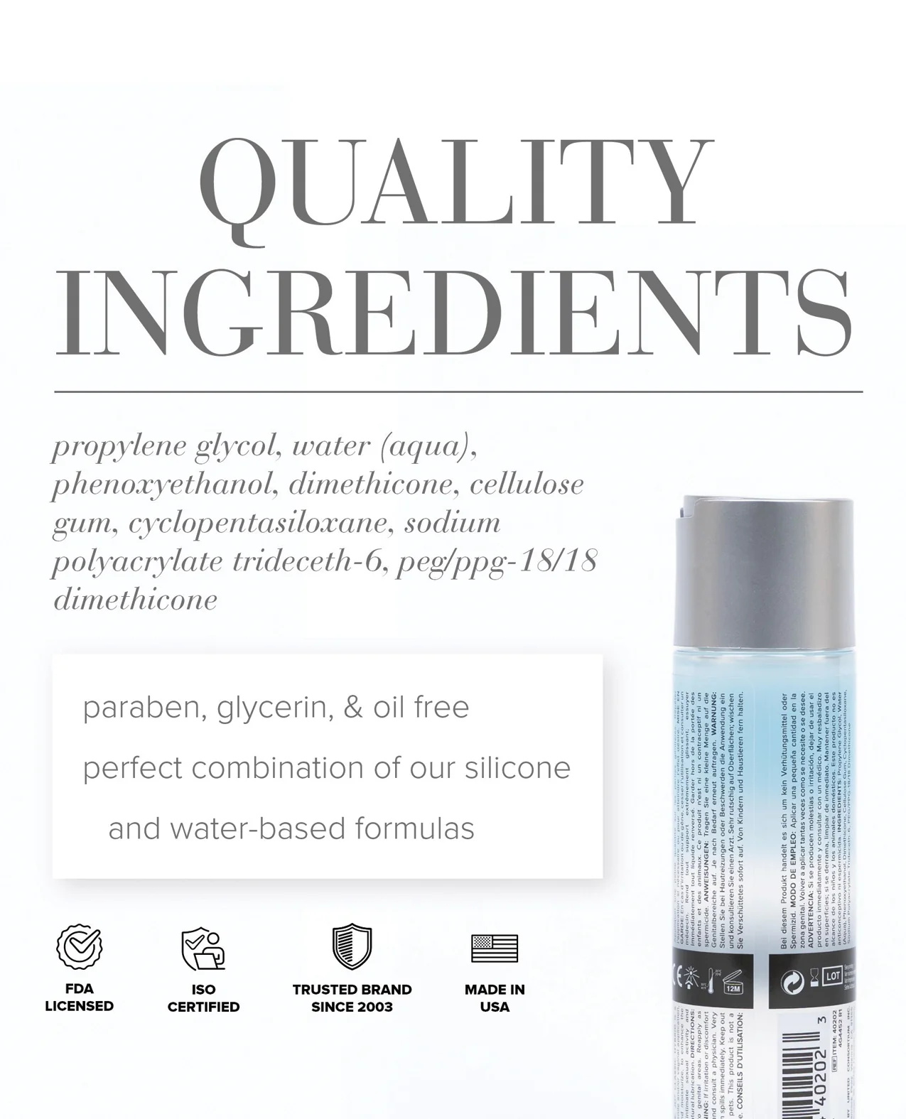 JO Classic Hybrid - Original Lubricant 4 oz - Image 2