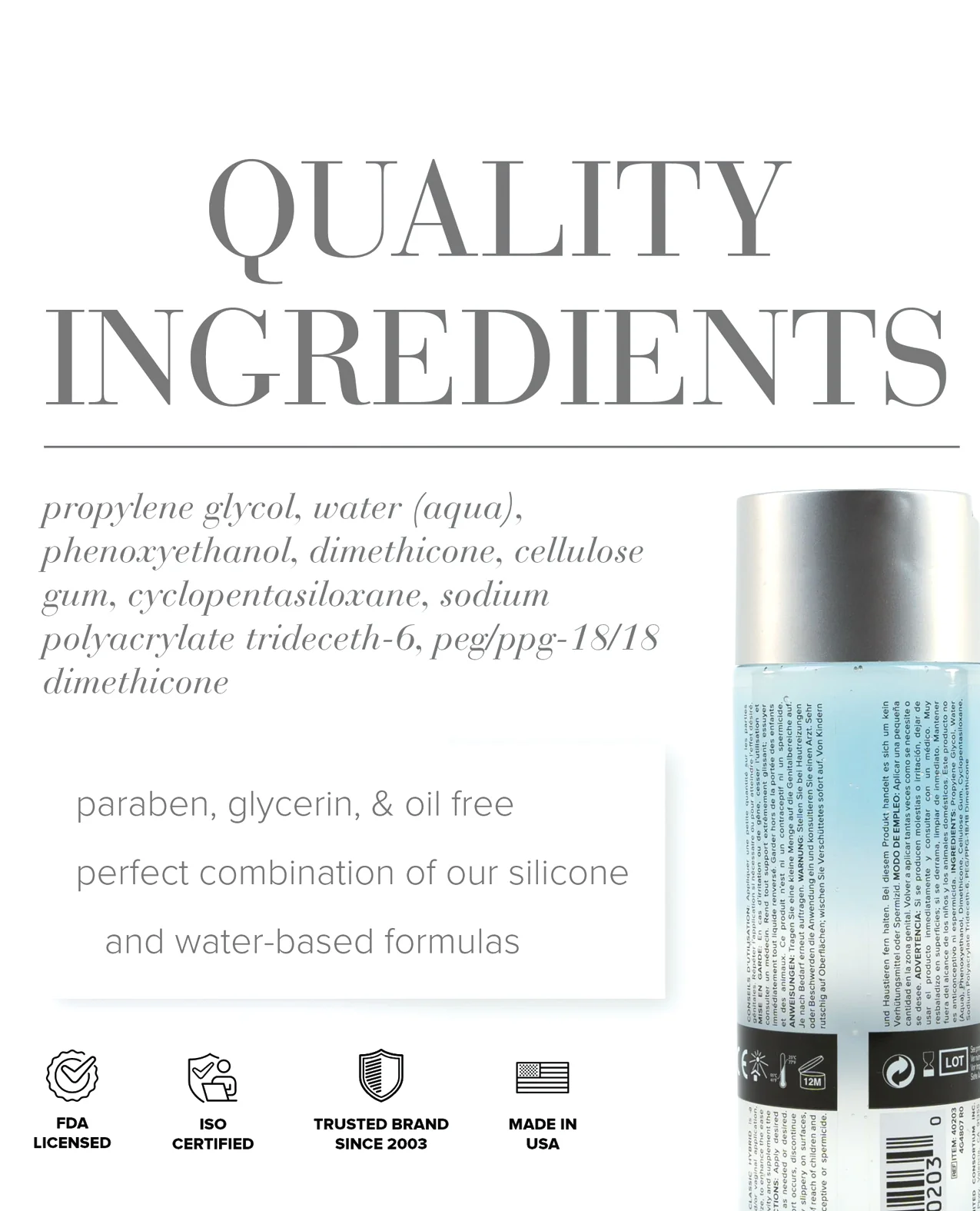 JO Coconut Hybrid - Original Lubricant 8 oz - Image 2