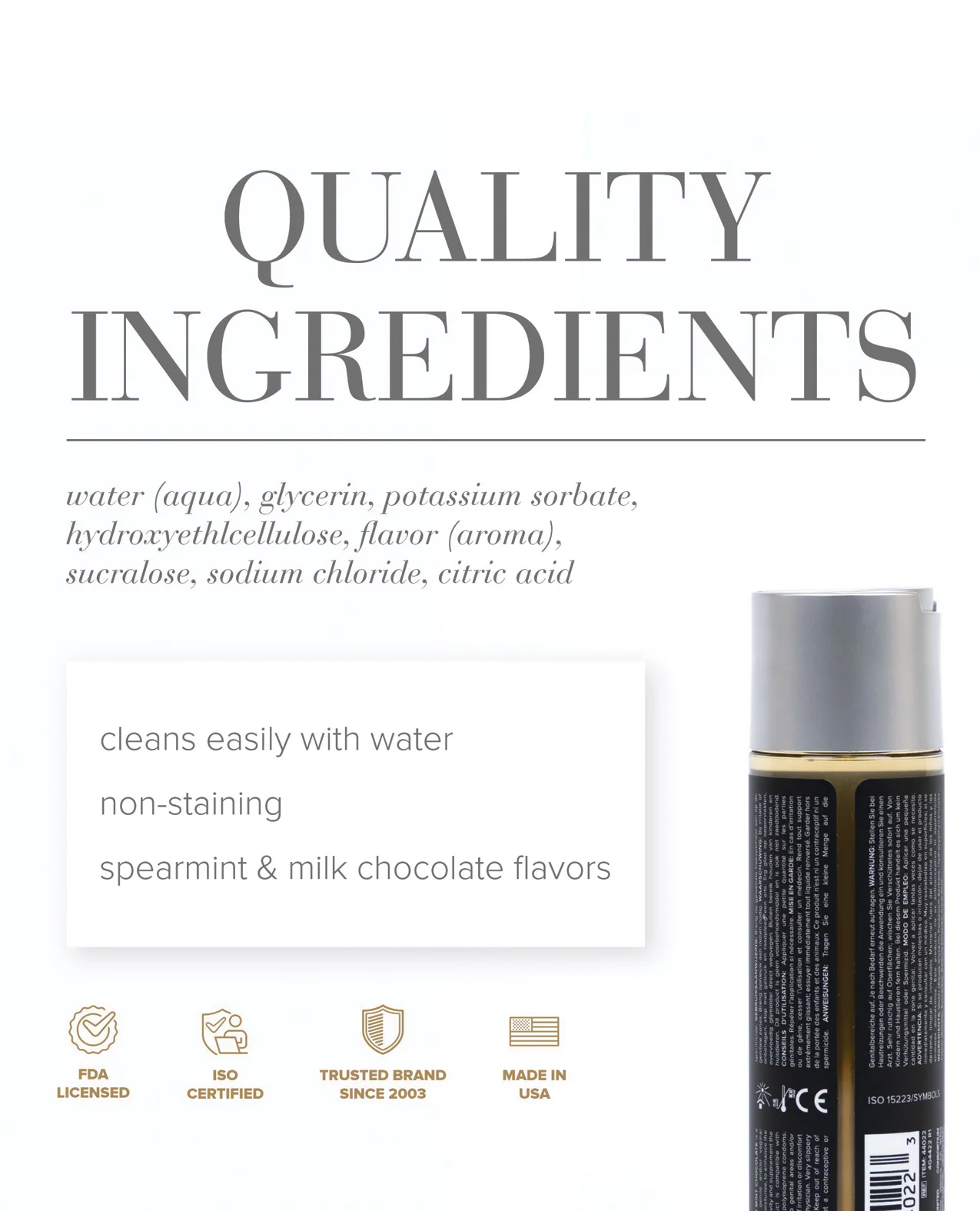 JO Gelato - Mint Chocolate Lubricant 4 oz - Image 2