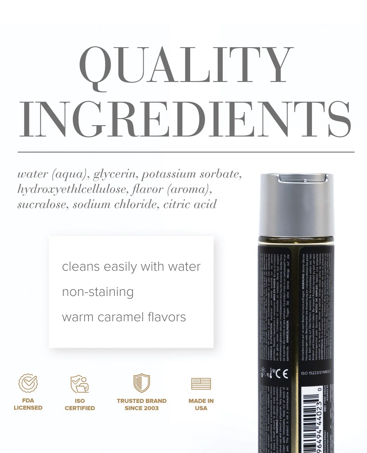 JO Gelato - Salted Caramel Lubricant 4 oz - Image 2
