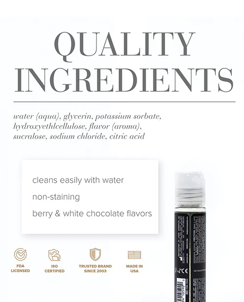 JO Gelato - White Chocolate Raspberry Lubricant 1 oz - Image 2