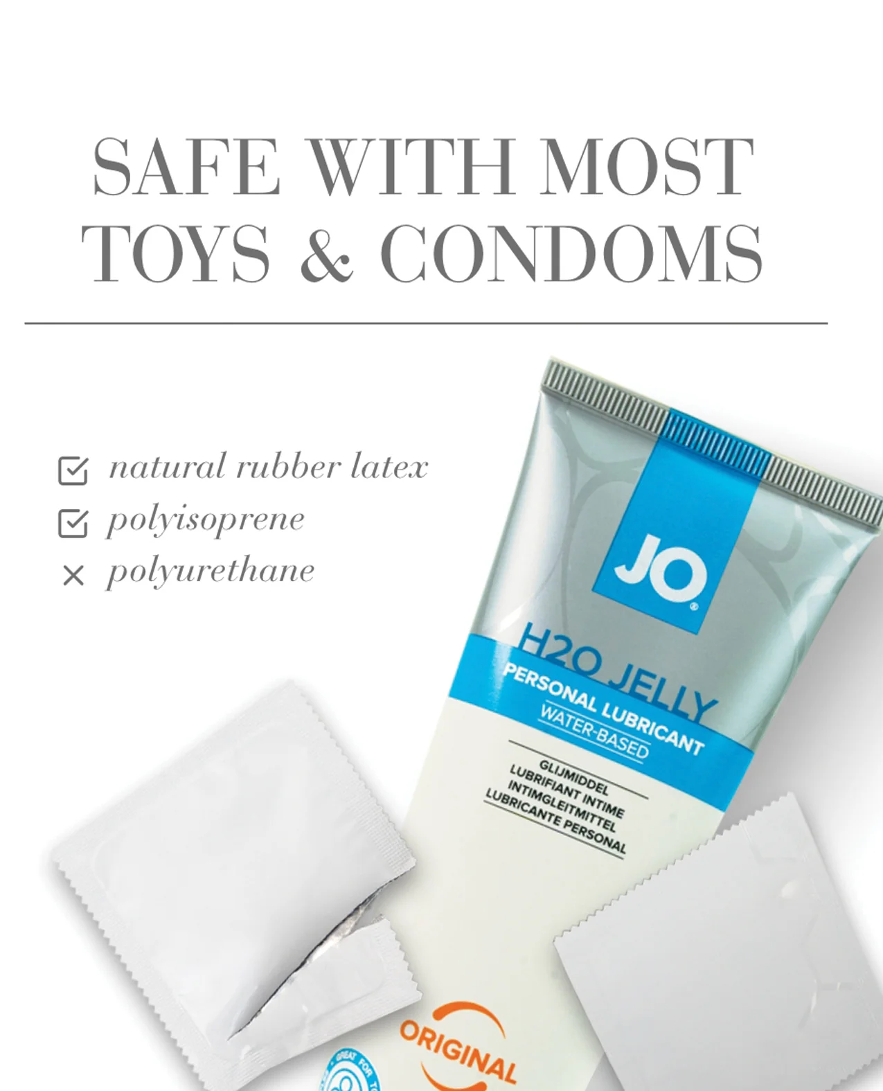 JO H2O Jelly - Original Lubricant 4 oz - Image 3