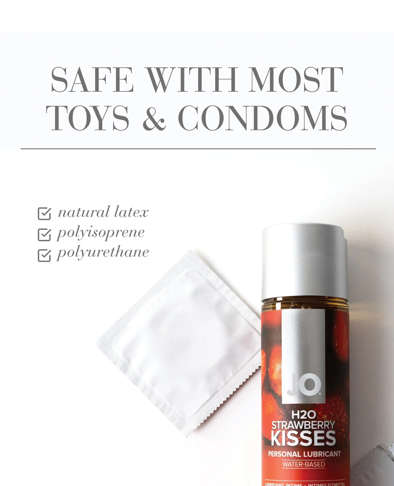 JO H2O - Strawberry Lubricant 4 oz - Image 2
