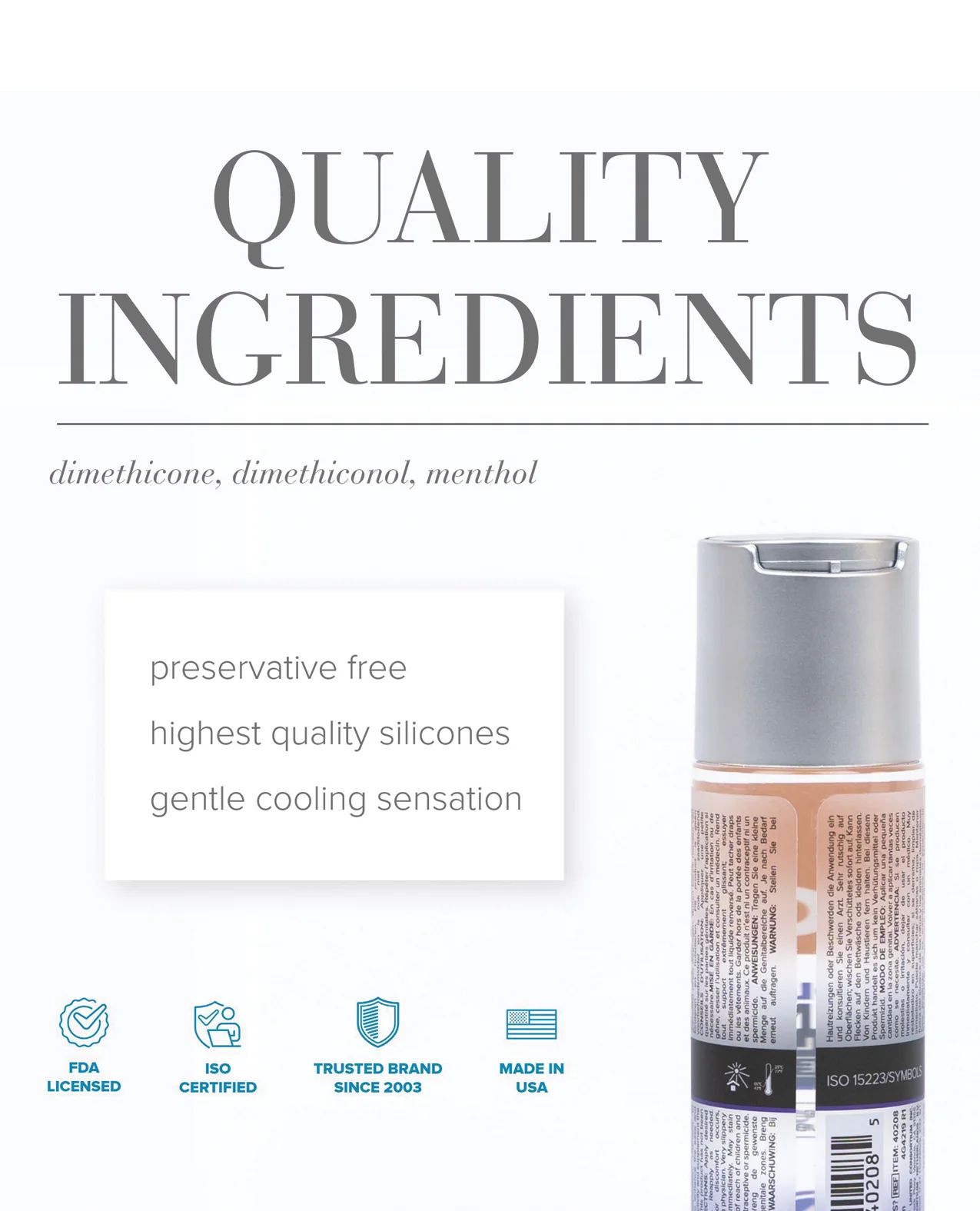 JO Premium Anal - Cooling Lubricant 2 oz - Image 2