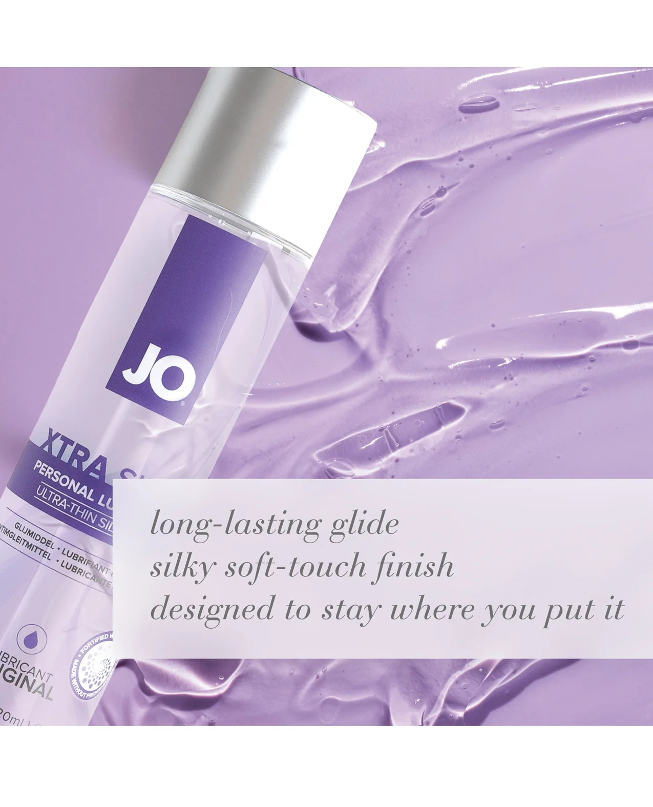 JO Xtra Silky Thin Silicone - Original Lubricant 2 oz - Image 4