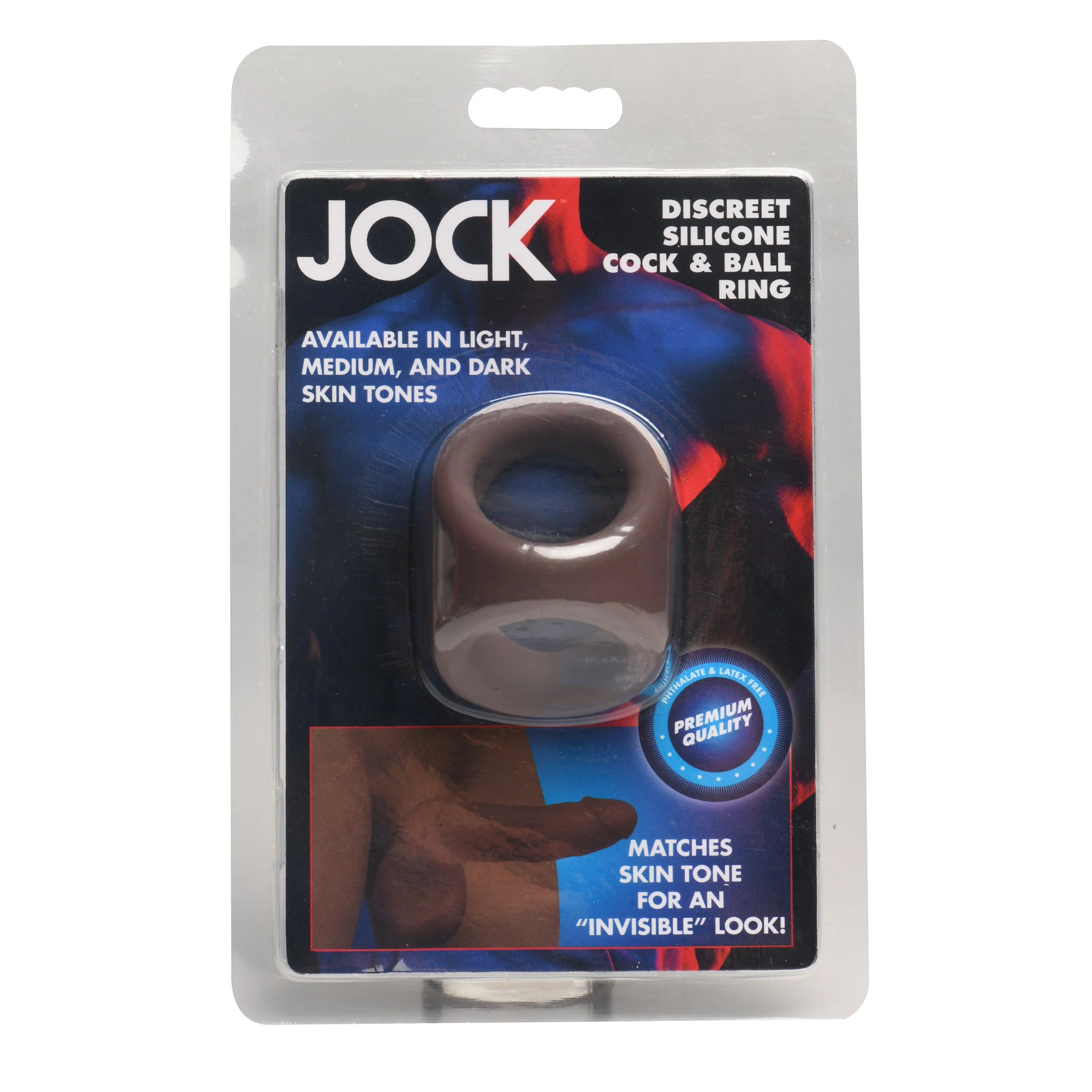 Jock Silicone Cock & Ball Ring - Dark - Image 6