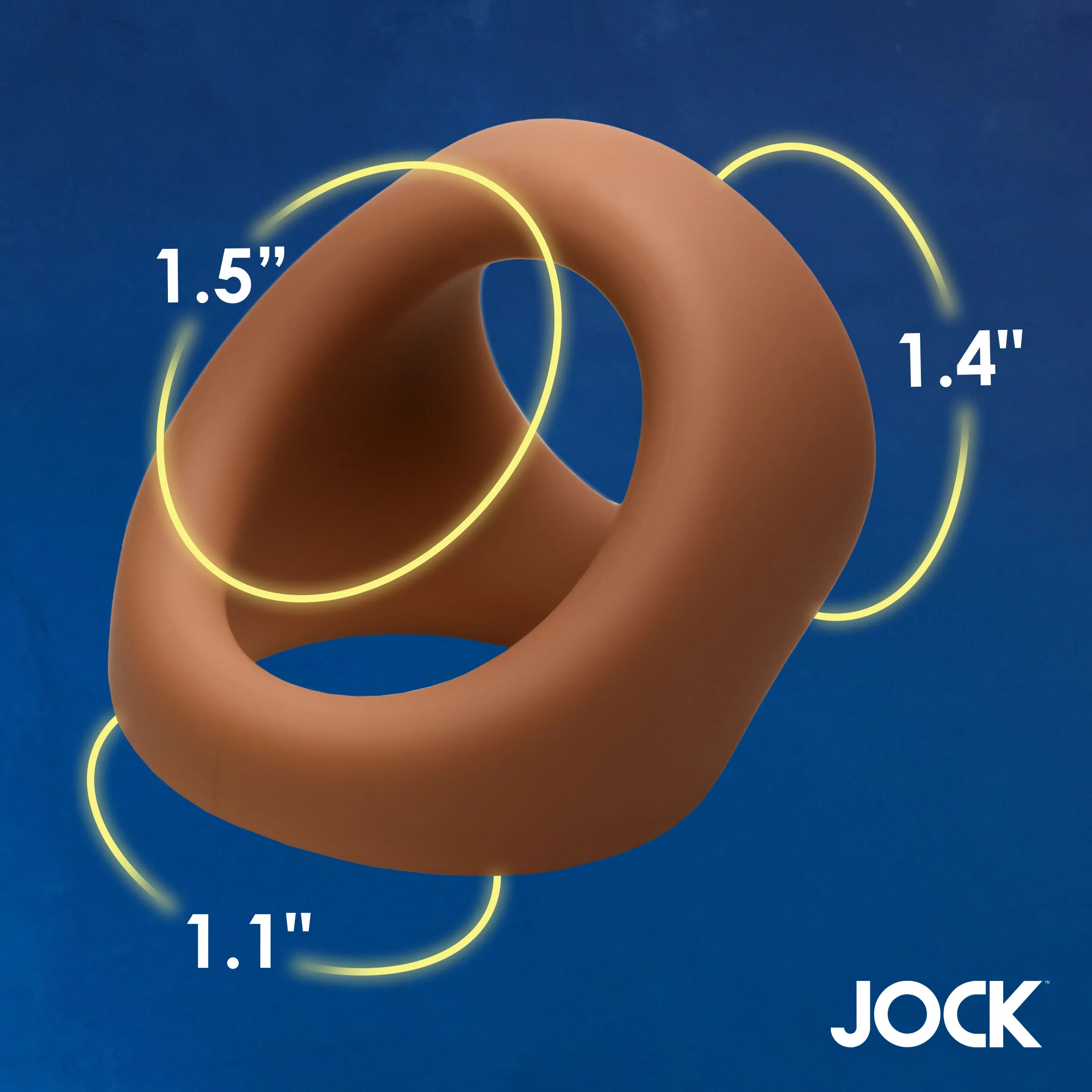 Jock Silicone Cock & Ball Ring - Medium - Image 4