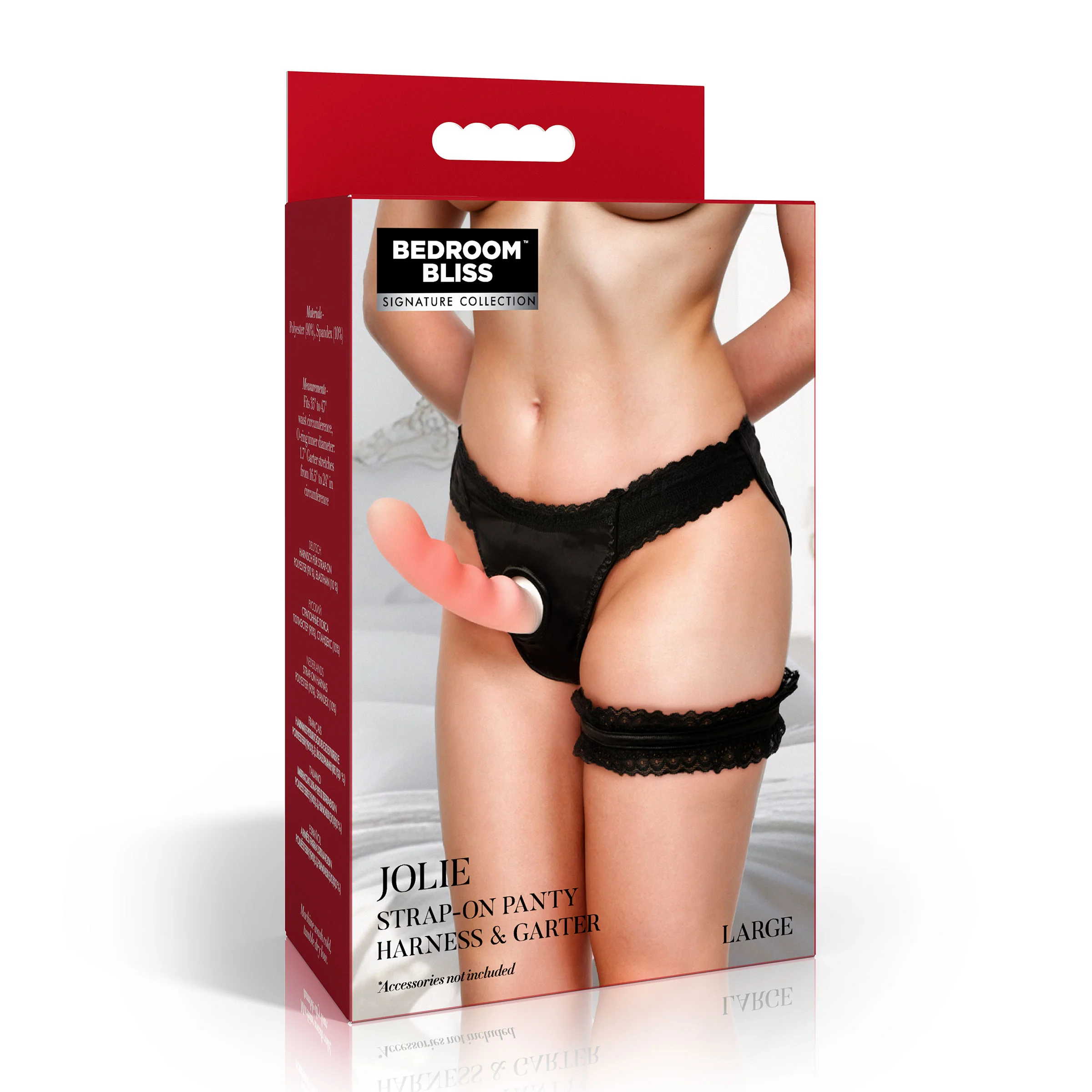 Jolie Strap-on Panty Harness & Garter - Large - Image 4