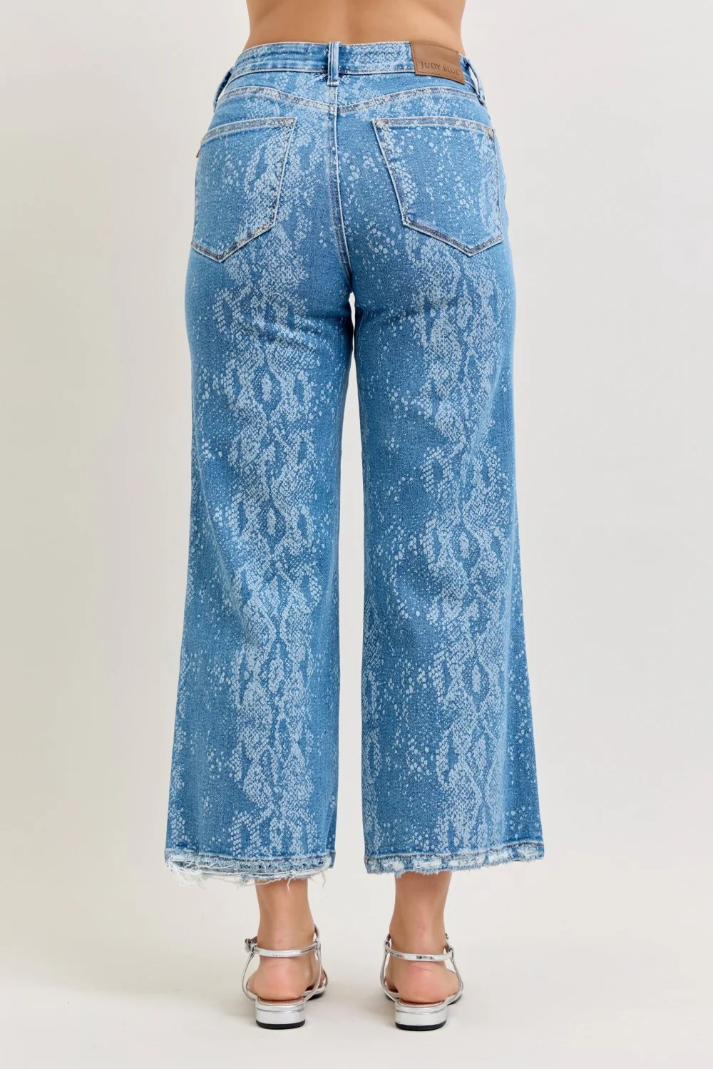 Judy Blue High Rise Ankle Wide Leg Jeans - Image 4
