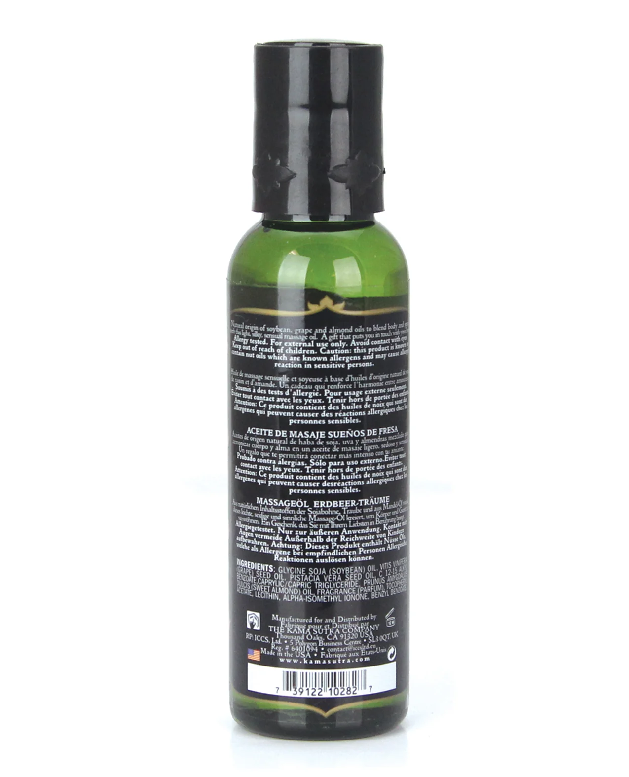 Kama Sutra Naturals Massage Oil - 2 oz Strawberry Dreams - Image 2