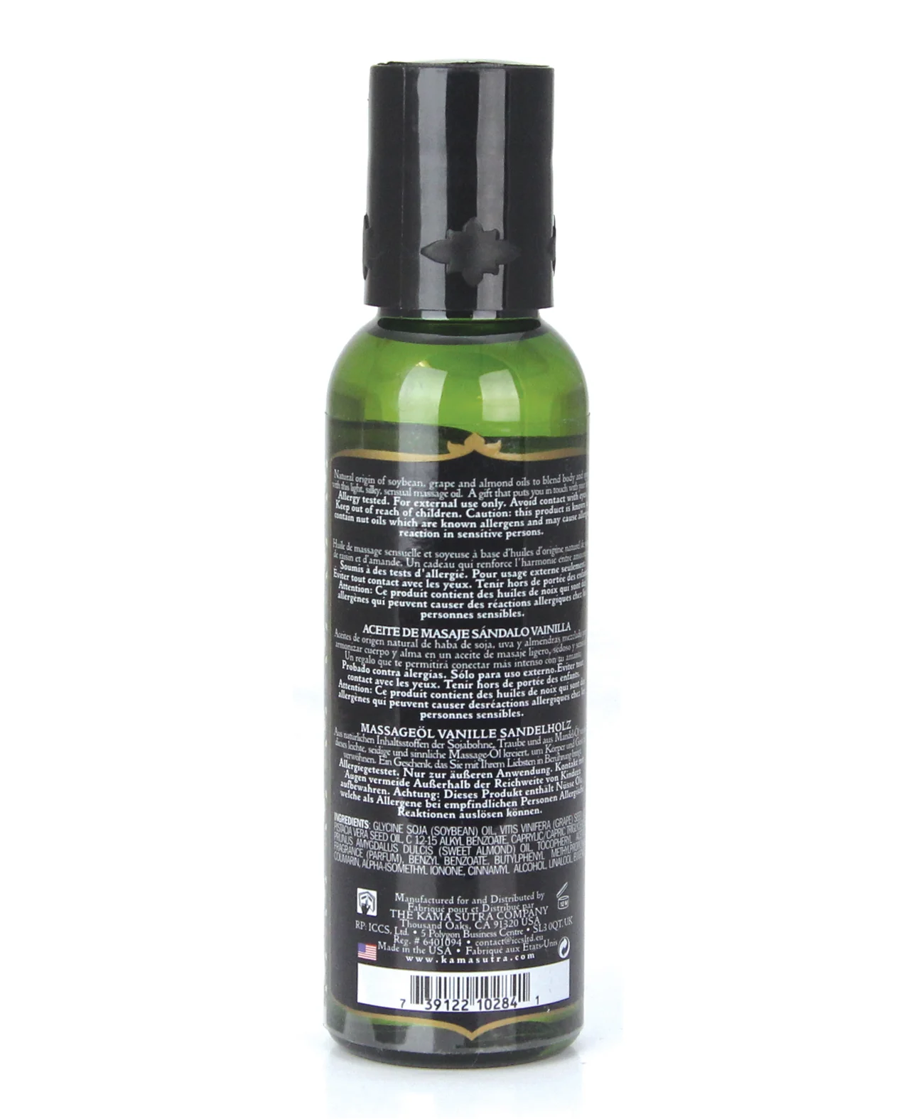 Kama Sutra Naturals Massage Oil - 2 oz Vanilla Sandalwood - Image 2