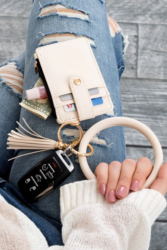 Key Ring Wallet Bracelet ID Zip Up - Image 13