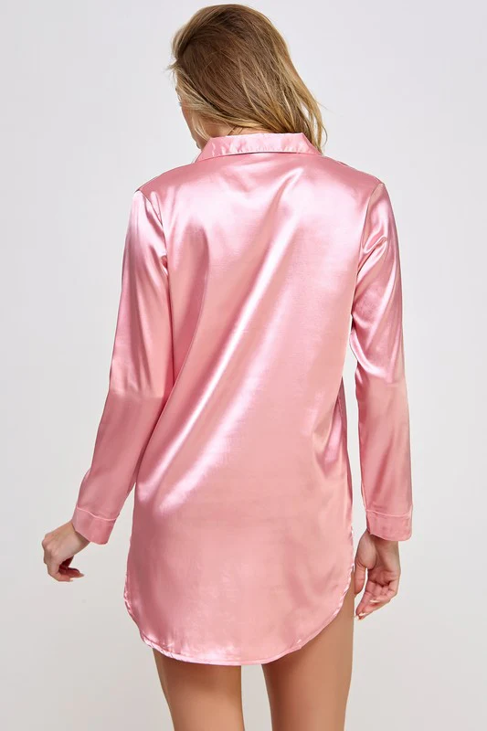 Kimberly Satin Sleepshirt - Image 5