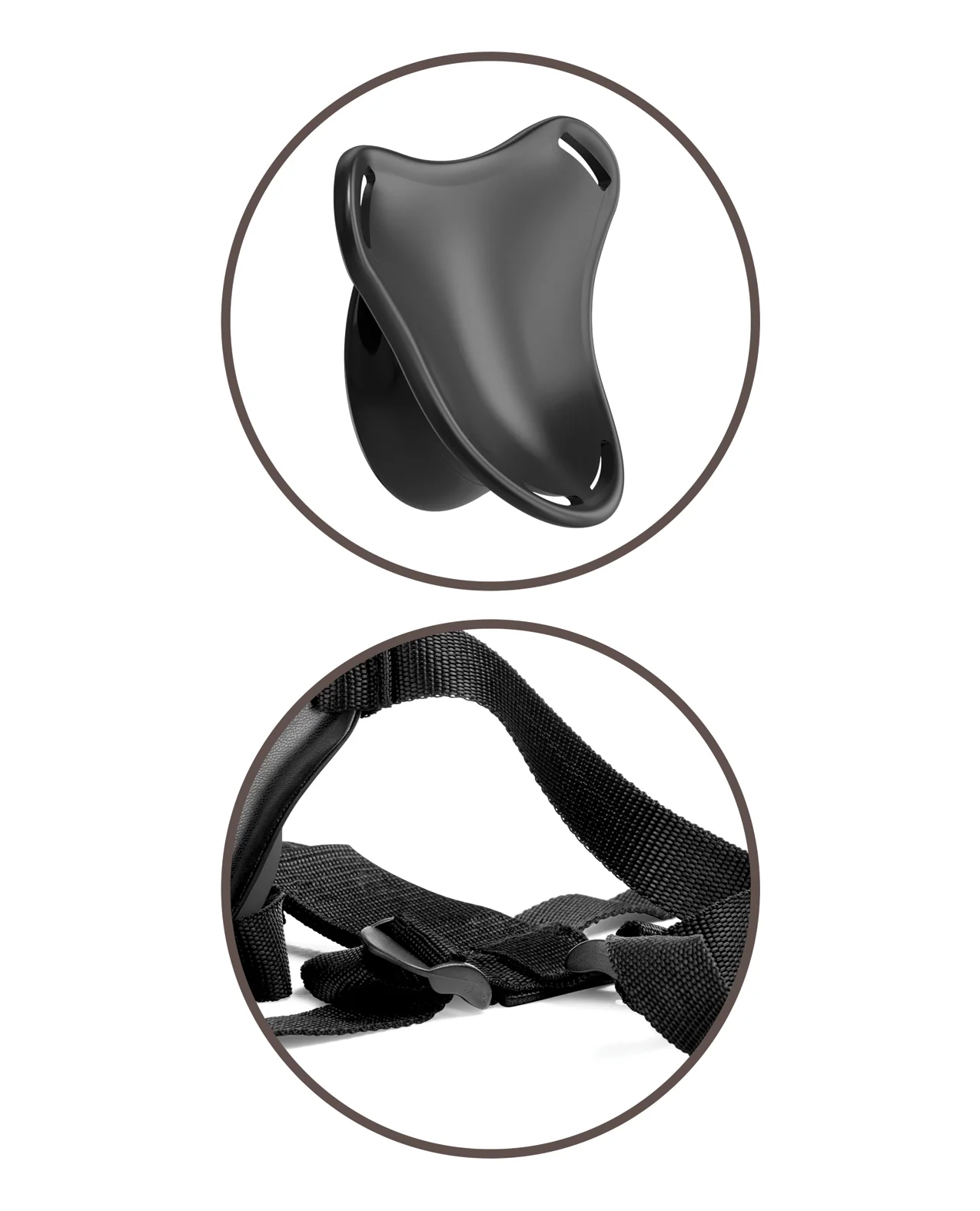 King Cock Elite Beginner's Body Dock Strap On Harness - Black - Image 4