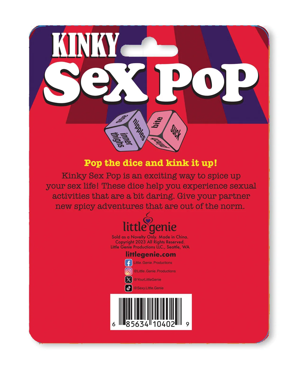 Kinky Sex Pop Dice Couples Game - Image 3