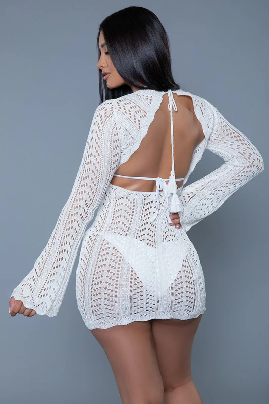 Kinsley Crochet Mini Dress - Image 8