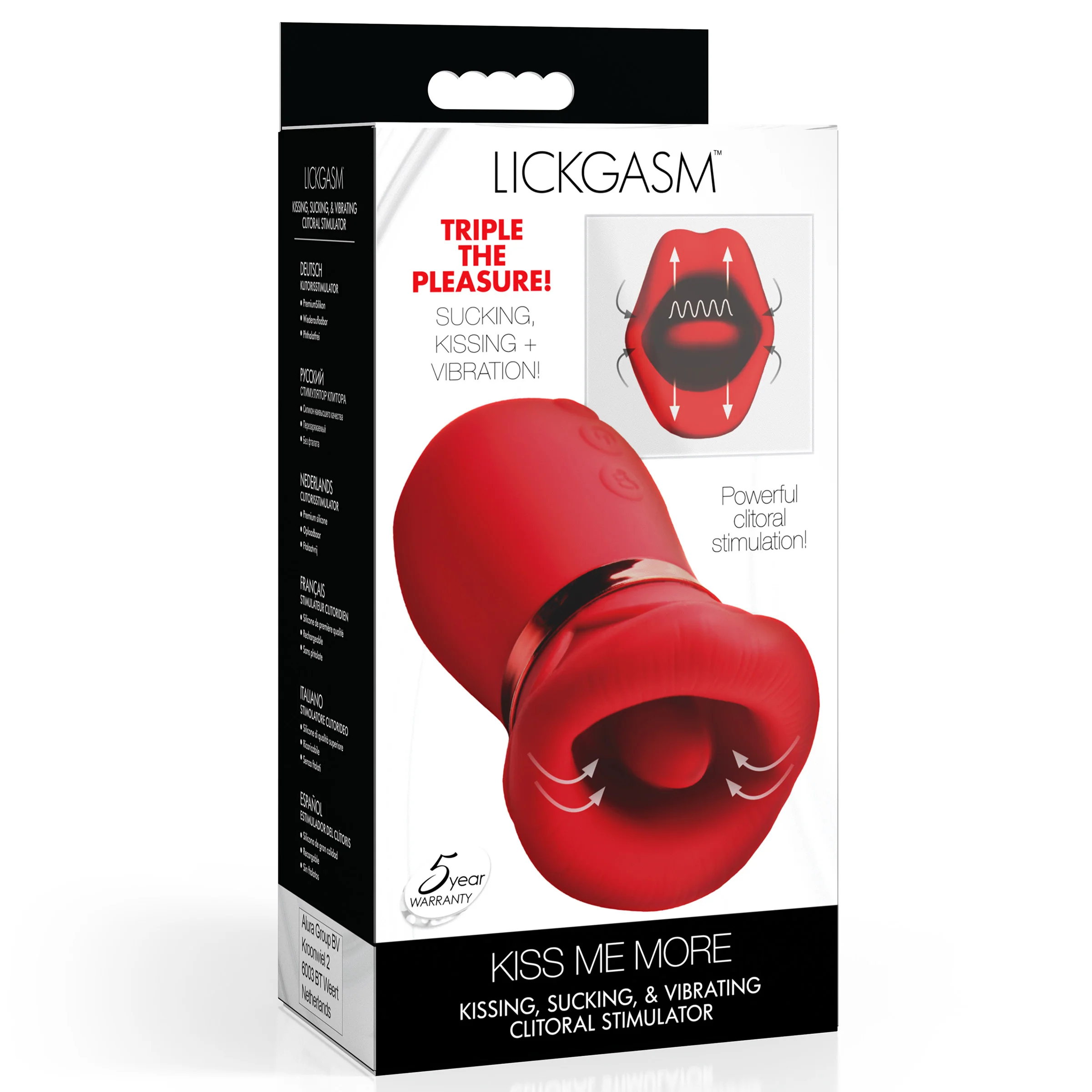 Kiss Me More Kissing, Sucking And Vibrating Clitoral Stimulator - Image 8