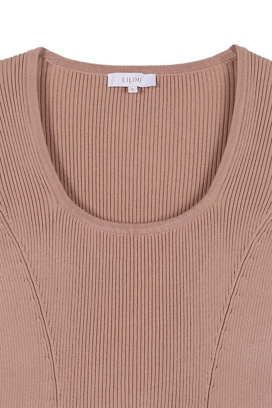 Knitted fit and flare dress - Image 20