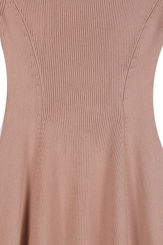 Knitted fit and flare dress - Image 21